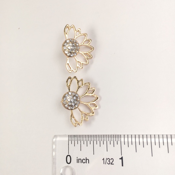 Rhinestone Peekaboo Earrings - Picture 5 of 8